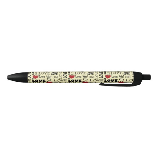 Liefde Zwarte Inkt Pen (Bodem)