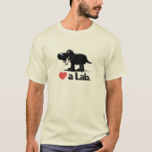 Liefde (zwarte) lab-Organic T-shirt (Voorkant)