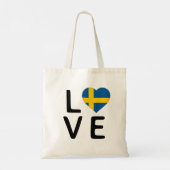 Liefde - Zweden vlag Tote Bag (Achterkant)