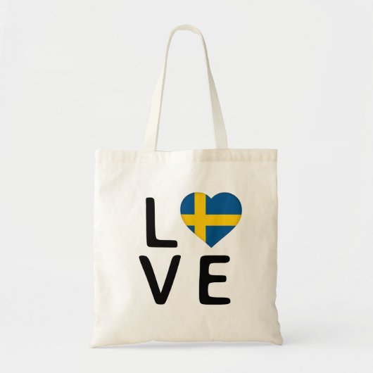 Liefde - Zweden vlag Tote Bag (Voorkant)