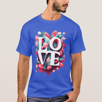 Liefde zweet liefde retro t-shirt