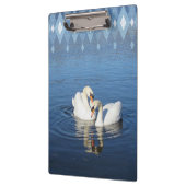 Liefde zwemmen Fotografisch blauw klembord (Links)