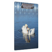 Liefde zwemmen Fotografisch blauw klembord (Rechts)