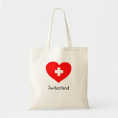 Liefde Zwitserland canvas tas (Voorkant)