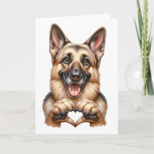 Liefdekaart met Schattige Hondjes Kaart