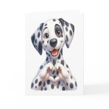 Liefdekaart voor de schattige hond