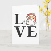 Liefdekatten – Sinterklaas Kitten Kaart (Gele Bloem)
