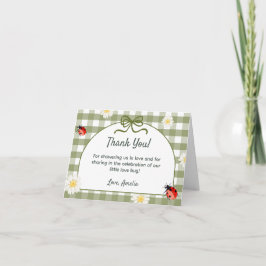 Liefdekever Baby Shower Bedankkaart