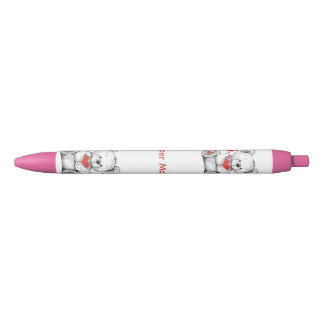 liefdepotlood nounours rode inkt pen