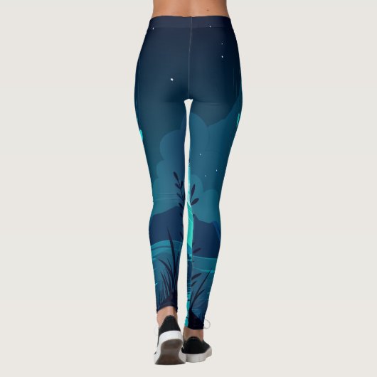 Liefdes bioluminescentie leggings (Achterkant)
