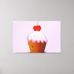 Liefdes Cake Canvas Afdruk