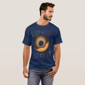 liefdes donut cadeau t-shirt (Voorkant volledig)