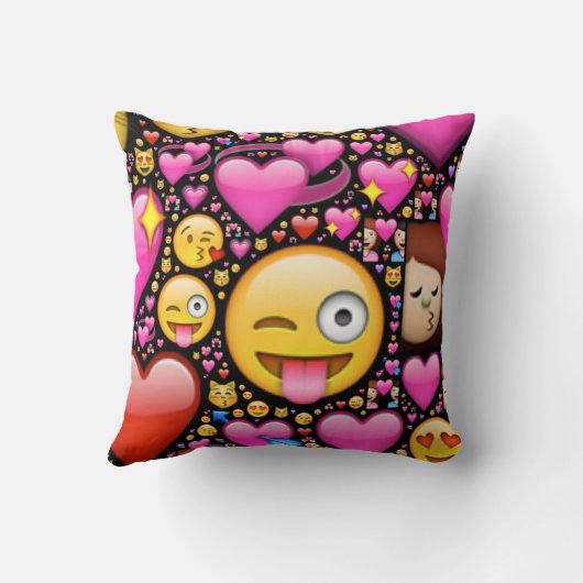 Liefdes-emoji kussen (Achterkant)