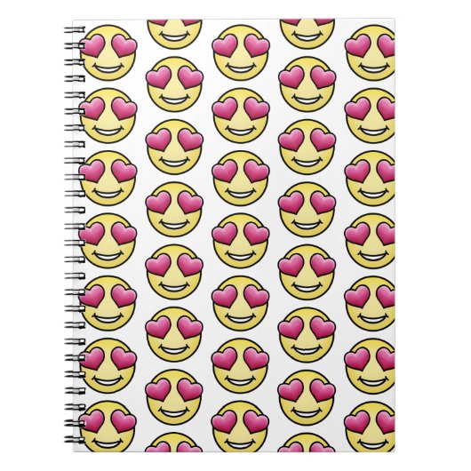 Liefdes-emoji Notitieboek (Voorkant)
