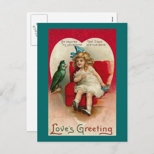 Liefde's Greeting  Valentijn (2) Feestdagenkaart (Voorkant / Achterkant)