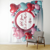 Liefdes Hart Ballonboog Achtergrond Wandkleed (In situ)