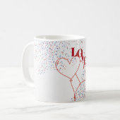Liefdes Hart Ballonnen Koffiemok (Voorkant links)