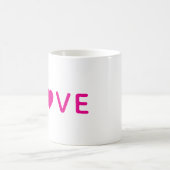 Liefdes Hart Koffiemok | Cute Roze Cadeau (Center)