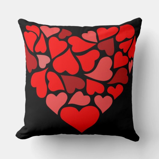 Liefdes Hart Valentijnsdag Kussen (Voorkant)