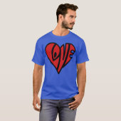 liefdes harten grappig t-shirt (Voorkant volledig)