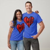 liefdes harten grappig t-shirt (Unisex)