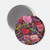 Liefdes Hartjes Magneet (Voorkant / Achterkant)