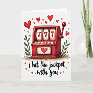 Liefdes Jackpotkaart voor Sleufmachine Kaart