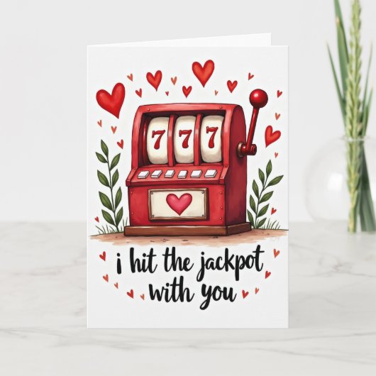 Liefdes Jackpotkaart voor Sleufmachine Kaart (Voorkant)