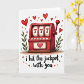 Liefdes Jackpotkaart voor Sleufmachine Kaart (Gele Bloem)