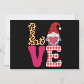 Liefdes Kabouter Valentijnsdag Rood Buffalo Geruit Kaart (Voorkant)