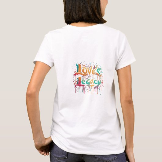 Liefde's Legacy: Eeuwige Omarm T-shirt (Achterkant)