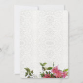 Liefde's Roze Azalea brudal doucheoedplaats Kaart (Achterkant)