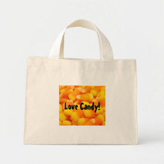 Liefdes snoep totetasjes Candy Corn Halloween tass Mini Tote Bag
