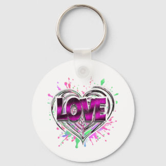 Liefdes Splash Sleutelhanger