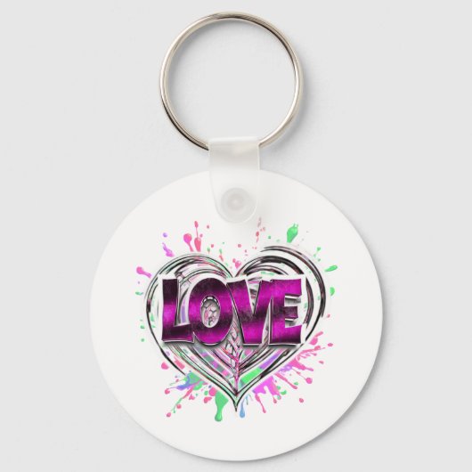 Liefdes Splash Sleutelhanger (Voorkant)