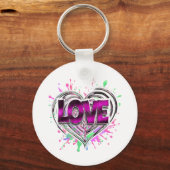 Liefdes Splash Sleutelhanger (Achterkant)