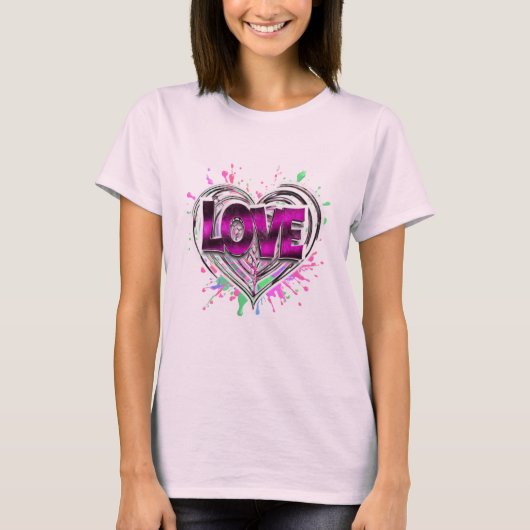 Liefdes Splash T-shirt (Voorkant)