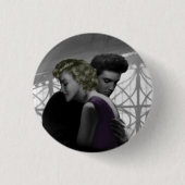 Liefde's vertrek 2 ronde button 3,2 cm (Voorkant)