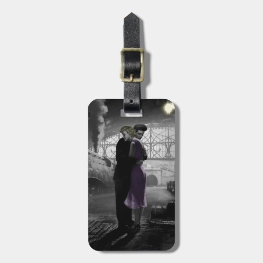 Liefde's vertrek bagagelabel (Voorkant verticaal)