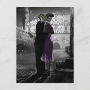 Liefde's vertrek briefkaart