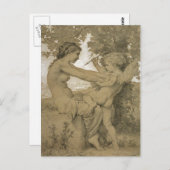 Liefde's verzet van Bouguereau Briefkaart (Voorkant / Achterkant)