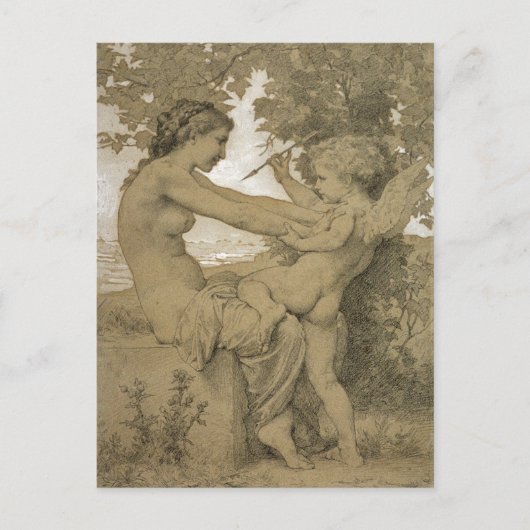 Liefde's verzet van Bouguereau Briefkaart (Voorkant)
