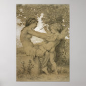Liefde's verzet van Bouguereau Poster (Voorkant)