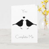 Liefdes vogels kaart (Gele Bloem)