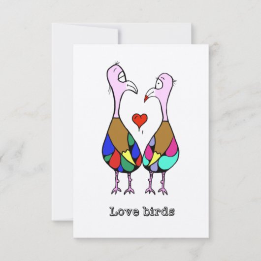 Liefdes Vogels Kaart (Voorkant)