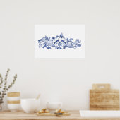 Liefdes vogels poster (Keuken)