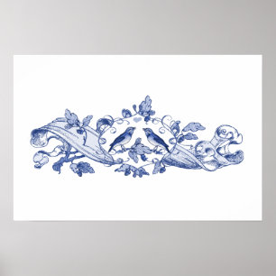 Liefdes vogels poster