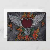 Liefde's Wings Briefkaart (Voorkant / Achterkant)