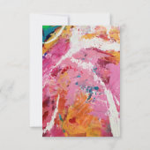 Liefdesaangelegenheid: Huwelijksreactiekaart RSVP Kaartje (Achterkant)