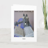 liefdesaap feestdagen kaart (Achterkant)